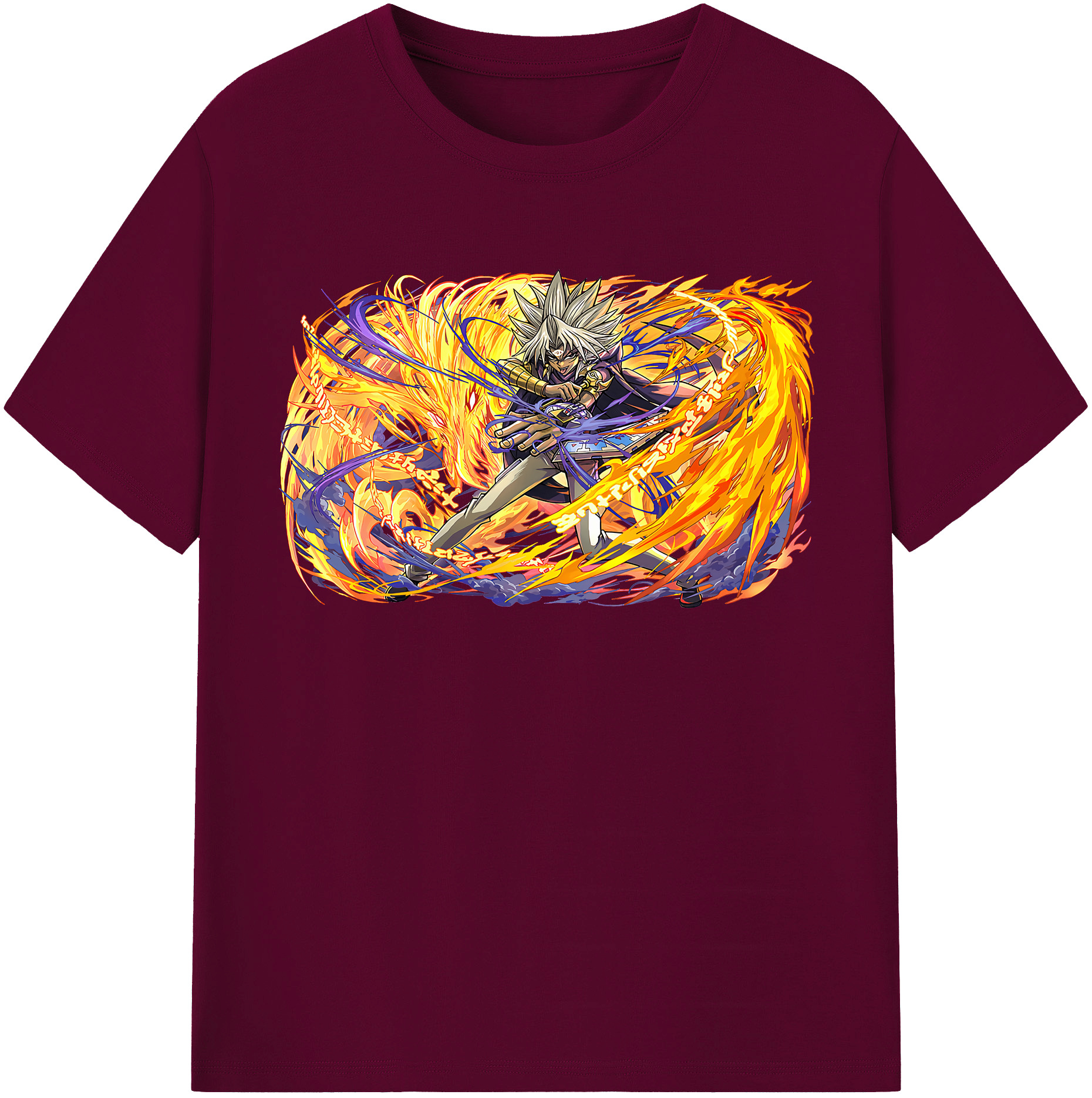 （画像用） 遊☆戯☆王 Yu-Gi-Oh! レディースカジュアルプリントTシャツ（綿100％）